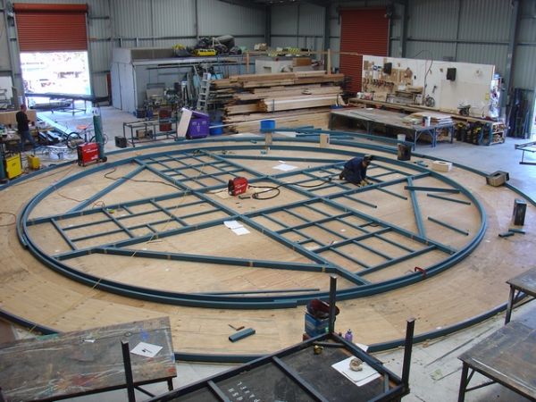 Revolving Floor
Construction of a revolving stage 

